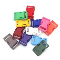 plástico Bolsa de bloqueio Buckle, DIY, Mais cores pare escolha, Diametro interno:Aprox 20mm, vendido por PC