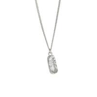 925 Sterling Silver Necklaces plated fashion jewelry & for woman Length Approx 17.7 Inch Sold By PC