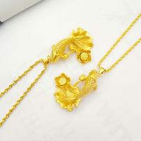 Brass Necklace Fish gold color plated fashion jewelry & for woman golden nickel lead & cadmium free Length 45 cm Sold By PC