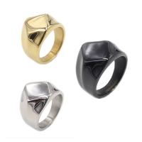 Titantium Steel Finger Ring, Titanium Steel, galvanizált, egynemű & különböző méretű a választás, több színt a választás, Által értékesített PC