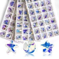 Crystal Pendants plated DIY 14mm Sold By Bag