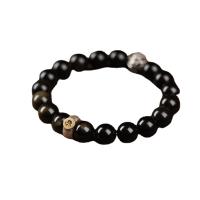 Gemstone Bracelets Obsidian fashion jewelry & Unisex  Length 18 cm Sold By PC