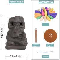 Backflow Incense Burner Purple Clay half handmade for home and office & durable & multifunctional Sold By PC