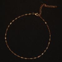 Anklet i rostfritt stål, 304 rostfritt stål, med 1.97inch extender kedja, mode smycken & olika längd för val & för kvinna, fler färger för val, Säljs av PC