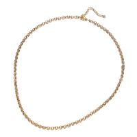 Acier inoxydable 304 collier, avec 1.97inch chaînes de rallonge, bijoux de mode & unisexe, plus de couleurs à choisir, 3.50mm, Longueur Environ 17.72 pouce, Vendu par PC