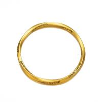 metal Brazalete, Donut, chapado en color dorado, Joyería & diverso tamaño para la opción & para mujer, dorado, libre de níquel, plomo & cadmio, 4.50mm, Vendido por UD