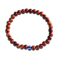 Evil Eye Smycken Armband, padauk, med Harts, Rund, mode smycken & Unisex, nickel, bly och kadmium gratis, 6mm, Längd Ca 21 cm, Säljs av PC