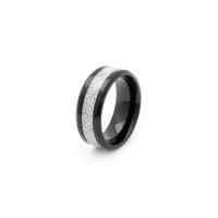 Bague en acier inoxydable, Acier inoxydable 304, normes différentes pour le choix & pour homme & autocollant époxyde, plus de couleurs à choisir, 8mm, Taille:7-12, Vendu par PC