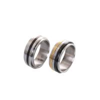 Anello in acciaio inox, 304 acciaio inox, girevole & unisex & formato differente per scelta, nessuno, Misura:6-10, Venduto da PC