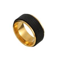 Bague en acier inoxydable, Acier inoxydable 304, rotatif & unisexe & normes différentes pour le choix, Taille:6-10, Vendu par PC