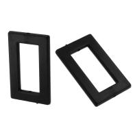 Perline acriliche Jewelry, acrilico, Rettangolo, DIY & cavo, nero, 21x34x3mm, Foro:Appross. 1mm, Venduto da borsa