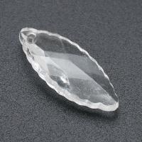 Acrylic Pendants Leaf DIY clear Approx 1mm Sold By Bag