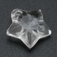 Akryl Häng, Star, DIY, klar, 16x16x6mm, Hål:Ca 2mm, Säljs av Bag