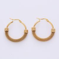 Cruach dhosmálta Lever Back Earring, 316L Cruach dhosmálta, 18K ór plátáilte, jewelry faisin & do bhean, órga, 30mm, Díolta De réir Péire