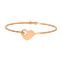 Bracelet en acier inoxydable, Acier inoxydable 304, coeur, bijoux de mode & pour femme, plus de couleurs à choisir, 12mm, Diamètre intérieur:Environ 60mm, Vendu par PC