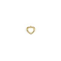 Cats Eye Pendler, Zinc Alloy, med Cats Eye, Heart, 18K forgyldt, du kan DIY, 17.50x17.80mm, Solgt af PC