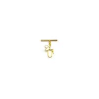 Brass Toggle καρφίτσα, Ορείχαλκος, 18K επιχρυσωμένο, DIY, χρυσαφένιος, 22.40x20mm, Sold Με PC