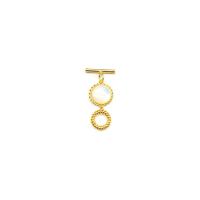 Chiusura Toggle in ottone, Placcato oro 18K, DIY, dorato, 15.60x26mm, Venduto da PC