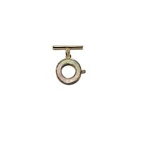 Brass Toggle καρφίτσα, Ορείχαλκος, 18K επιχρυσωμένο, DIY, 1.60x1.55mm, Sold Με PC