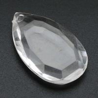 Ακρυλικό Μενταγιόν, Teardrop, DIY, σαφής, 23x38x7mm, Τρύπα:Περίπου 2mm, Sold Με τσάντα