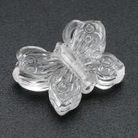 Transparent Acrylic Beads Butterfly DIY clear Approx 1mm Sold By Bag