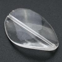 Transparent Akrylpärlor, Akryl, DIY, klar, 24x35x4mm, Hål:Ca 1mm, Säljs av Bag