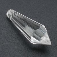 Ciondoli acrilici, acrilico, Conica, DIY, chiaro, 13x37x13mm, Foro:Appross. 1mm, Venduto da borsa