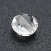 Transparent Akrylpärlor, Akryl, Flat Round, DIY, klar, 10x10x6.50mm, Hål:Ca 1mm, Säljs av Bag