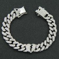 Zinc Alloy Jewelry Necklace fashion jewelry & Unisex & with rhinestone nickel lead & cadmium free Sold By PC