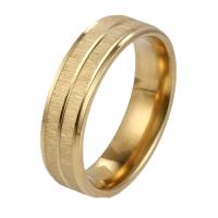 Stainless Steel Finger Ring 304 Stainless Steel fashion jewelry & Unisex golden Sold By PC