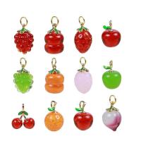 Planten Lampwork Hangers, fruit, DIY & verschillende stijlen voor de keuze, meer kleuren voor de keuze, Verkocht door PC