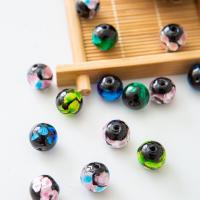 Handgemaakte Lampwork Beads, Ronde, DIY & verschillende grootte voor keus, meer kleuren voor de keuze, Verkocht door PC