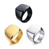 Titanium Steel Finger Ring plated & for man Sold By PC