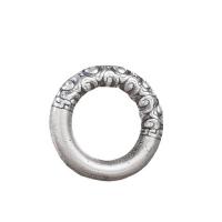 Thailand Sterling Silver Frame kraal, Donut, DIY, zilver, 15.50x3mm, Binnendiameter:Ca 9.5mm, 10pC's/Lot, Verkocht door Lot