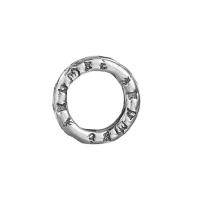 Thailand Sterling Silver Ram pärla, Donut, DIY, silver, 10x2.20mm, Hål:Ca 1mm, Innerdiameter:Ca 6.3mm, 10PC/Lot, Säljs av Lot