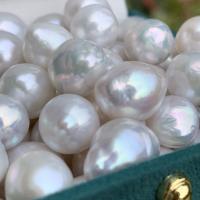 Barock odlad sötvattenspärla pärlor, Freshwater Pearl, DIY & inget hål, vit, 12-13mm, Säljs av PC