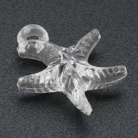 アクリルペンダント, アクリル, ヒトデ, DIY, 透明色（例えばガラス）, 15x18x6mm, 穴:約 2mm, 売り手 バッグ