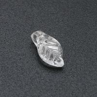 Akryl Vedhæng, Leaf, du kan DIY, klar, 5x10x3mm, Hole:Ca. 1mm, Solgt af Bag