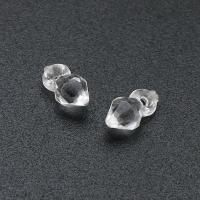 Ciondoli acrilici, acrilico, DIY, chiaro, 4x7x4mm, Foro:Appross. 1mm, Venduto da borsa