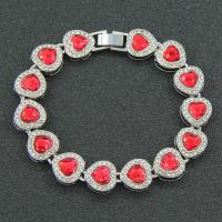 Rhinestone Bracelet Zinc Alloy fashion jewelry & with rhinestone nickel lead & cadmium free Sold By PC