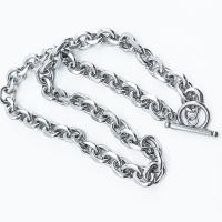 Stainless Steel Chain Ogrlica, 316L Stainless Steel, elektrolizacija, modni nakit & razlièite duljine za izbor & za žene, izvorna boja, 9.50mm, Prodano By PC