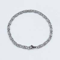 Stainless Steel Jewelry Bracelet 316L Stainless Steel electrolyzation  & for man original color Sold By PC