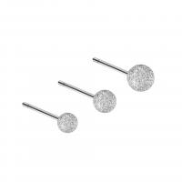 925 Sterling Silver Stud Earrings 99.9% Sterling Silver Round platinum plated & for woman & stardust Sold By Lot