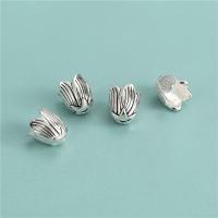 925 Sterling Silver Spacer Perla, Cvijet, možete DIY, više boja za izbor, 8x8.40mm, Rupa:Približno 1.6mm, 5računala/Lot, Prodano By Lot