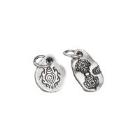 Bali Sterling Silber Anhänger, Thailand, DIY & verschiedene Stile für Wahl, Silberfarbe, Bohrung:ca. 4mm, 10PCs/Menge, verkauft von Menge