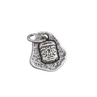 Bague argent Sterling en Thaïlande, DIY, 12x11x1.90mm, Trou:Environ 4mm, 10PC/lot, Vendu par lot