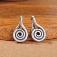 Ταϊλάνδη Sterling Silver μενταγιόν, Teardrop, DIY, 18x10x6.50mm, 10PCs/Παρτίδα, Sold Με Παρτίδα