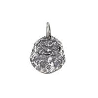 Ταϊλάνδη Sterling Silver μενταγιόν, DIY & σμάλτο, 13.50x12.40x1.80mm, Τρύπα:Περίπου 4mm, 10PCs/Παρτίδα, Sold Με Παρτίδα