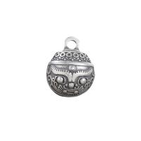 Bali Sterling Silver Pendants, Tailandia, Roda, DIY, 16x12.50x10mm, Buraco:Aprox 2mm, 10PCs/Lot, vendido por Lot