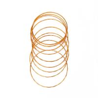 Zinklegering bangles, Zinc Alloy, gold plated, mode sieraden & voor vrouw, gouden, 74mm, Verkocht door Stel